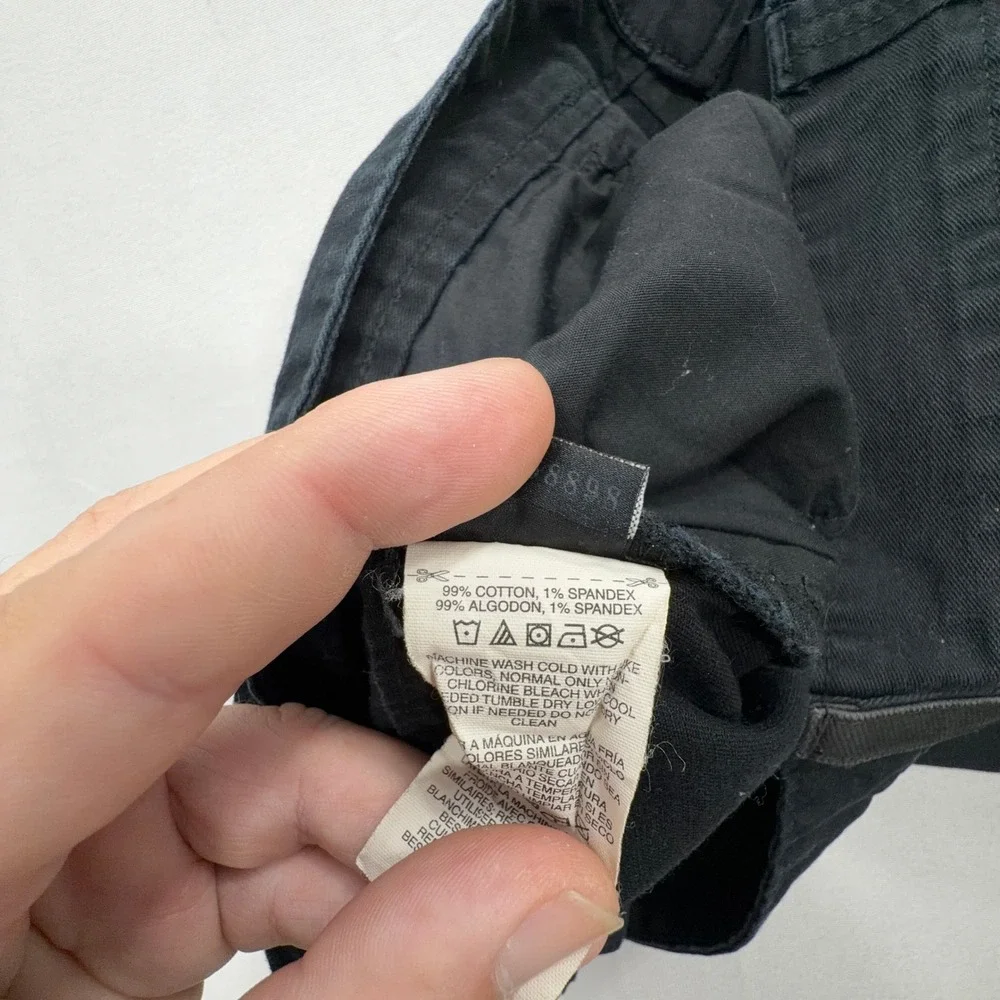 Oakley Pants Slim Fit Chino 5-Pocket Stretch Cotton Black Mens 34W 32L